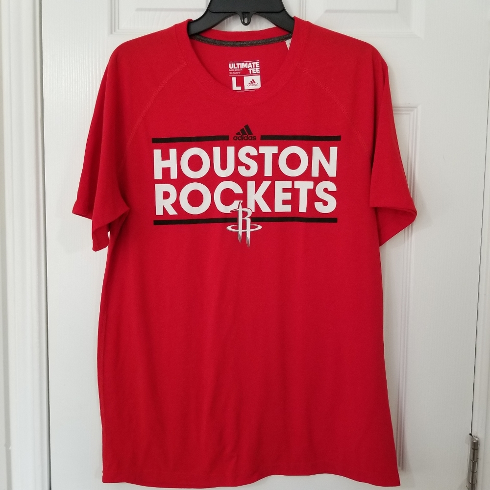 adidas NBA Houston Rockets Ultimate Tee L Like New